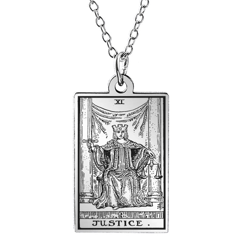 Retro Geometric Stainless Steel Pendant Necklace Plating Stainless Steel Necklaces 1 Piece