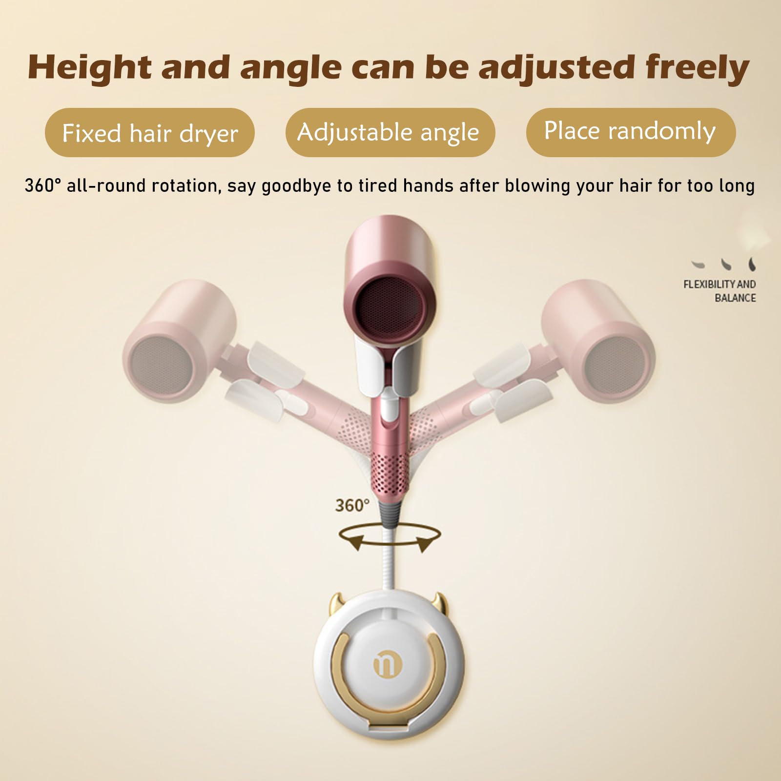 Hair dryer holder