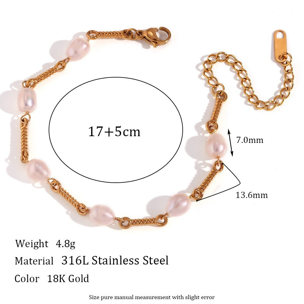 Fashion Circle Geometric Stainless Steel Electroplating Necklaces