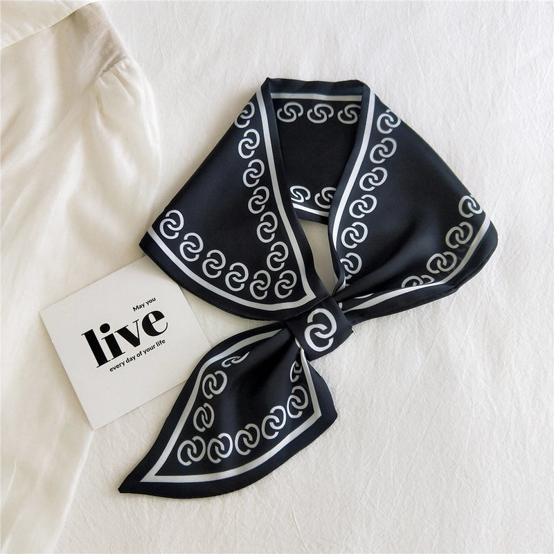 Fashion Printing Small Silk Scarf