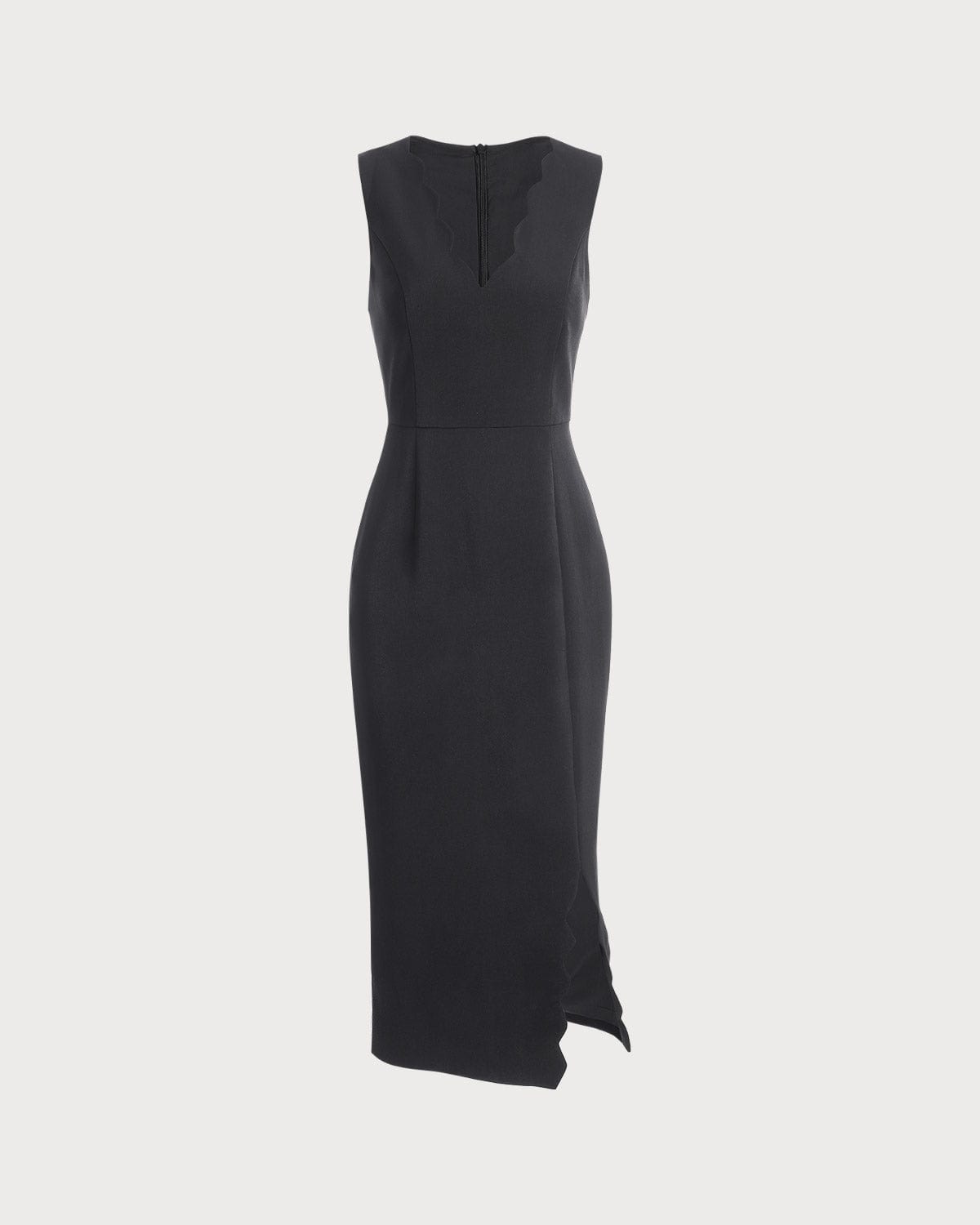 The Solid Sleeveless Bodycon Midi Dress