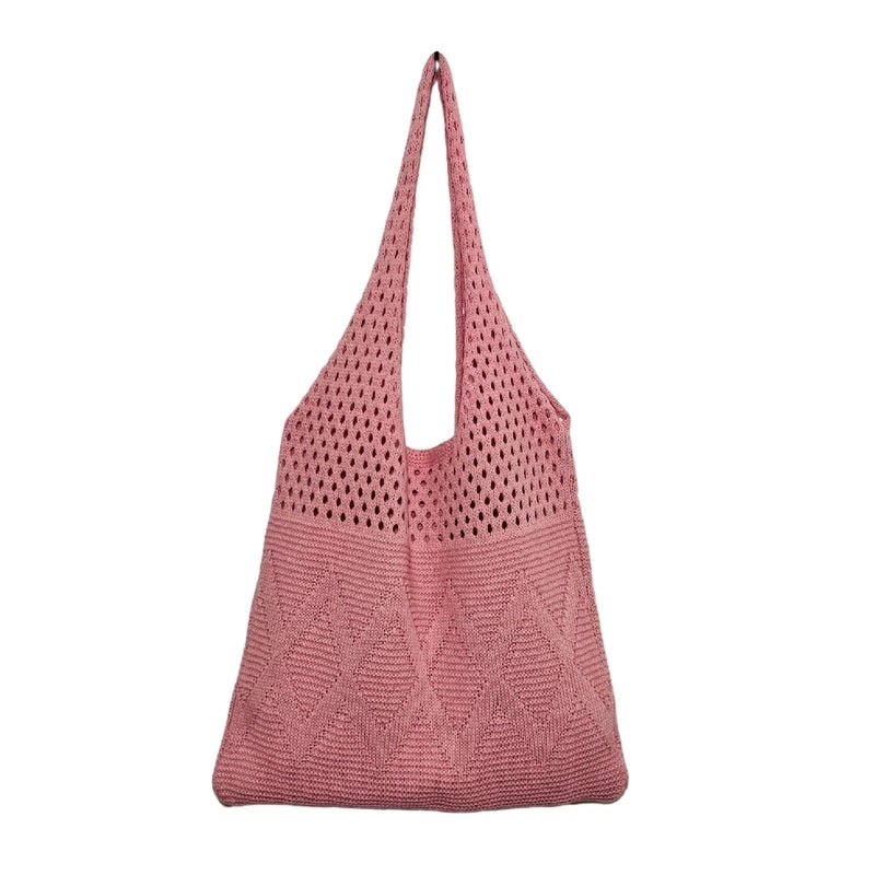 Women's Medium Polyester Solid Color Basic Square Open Shoulder Bag