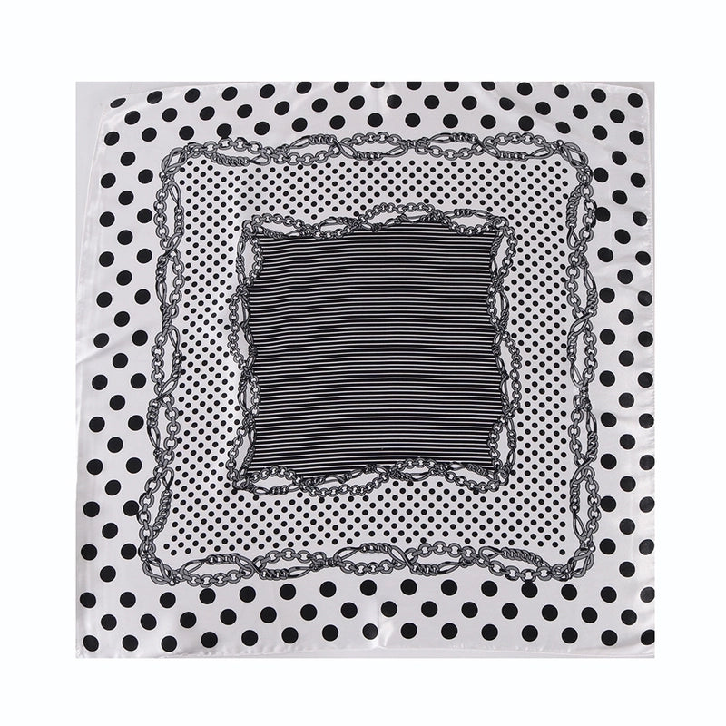 Women's Vacation Minimalist Color Block Polyester Printing Silk Scarf