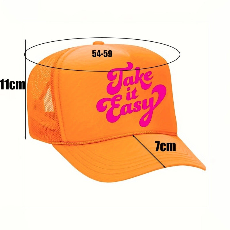 Unisex Sports Letter Curved Eaves Baseball Cap