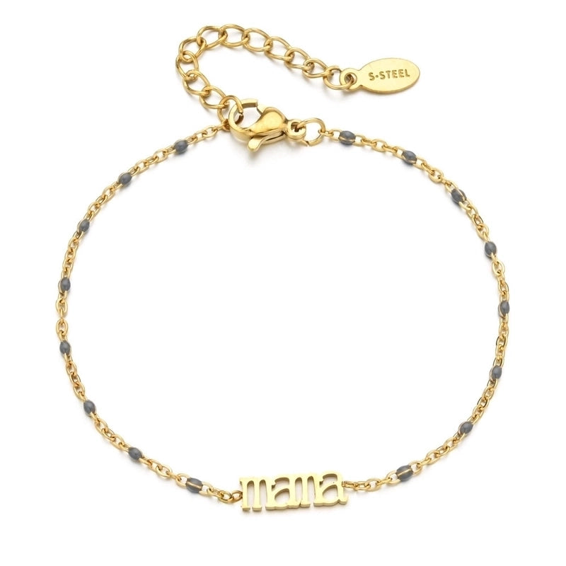Modern Style Eye Titanium Steel Enamel Bracelets