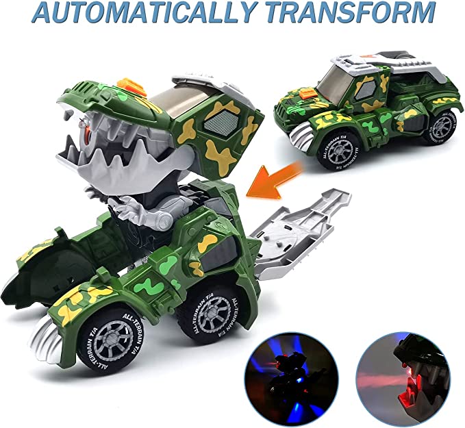 【 49% OFF】 🦖Automatic Dinosaur Car With Music And Led Light