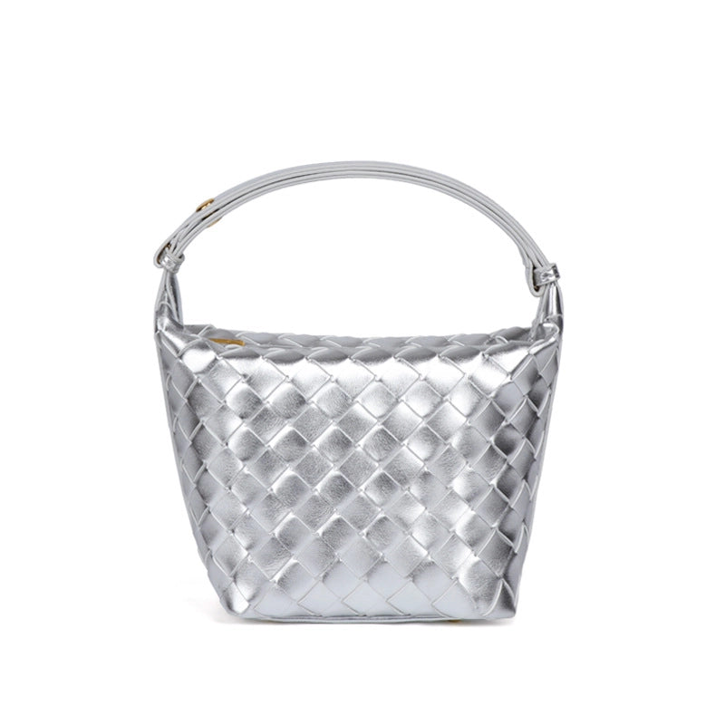 Women's Pu Leather Solid Color Streetwear Square Zipper Shoulder Bag Underarm Bag