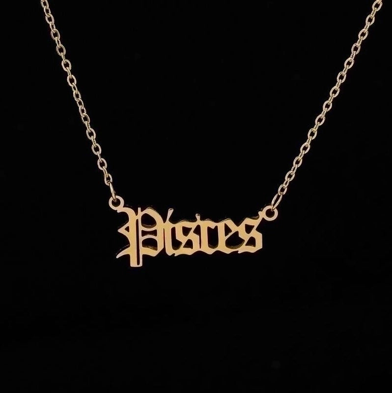 Fashion Constellation 201 Stainless Steel 18K Gold Plated Stainless Steel Necklaces