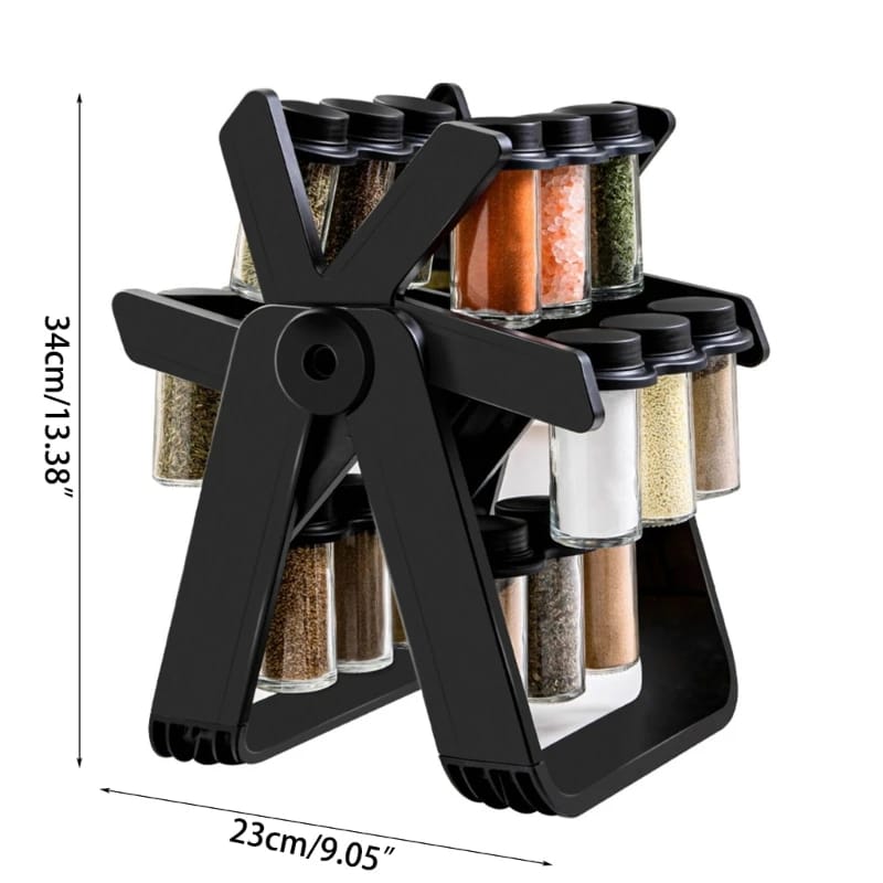 21 PCs Rotating Spice Organizer-14277With Stand