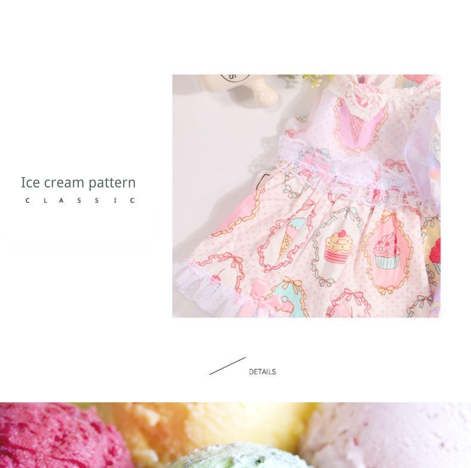 Pet Ice Cream Summer Dress