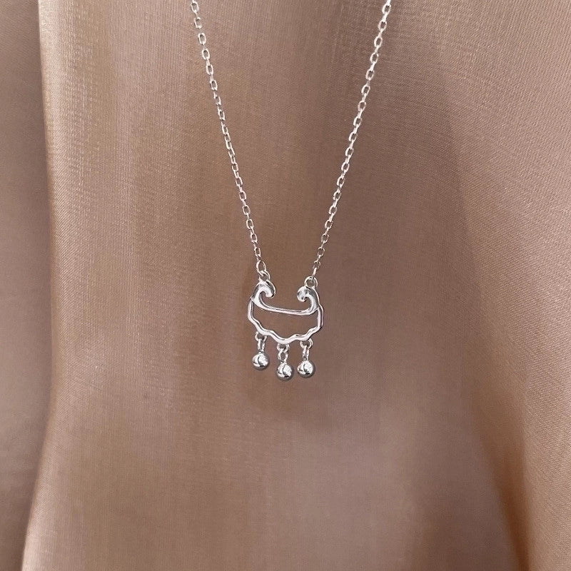 Romantic Minimalist Letter Moon Butterfly Alloy Acrylic Artificial Pearls Artificial Diamond Gold Plated Silver Plated Plating Inlay Necklace
