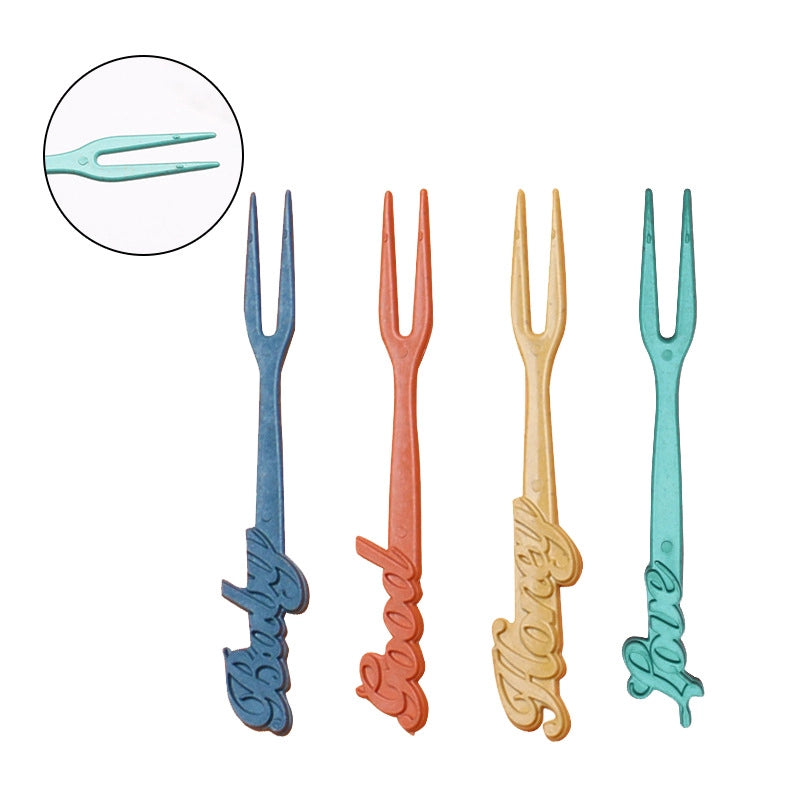 Wheat Straw Soup Bowl Plate Cup Set Student Household Portable Knife. Fork. Spoon. Chopsticks. Tableware Gift