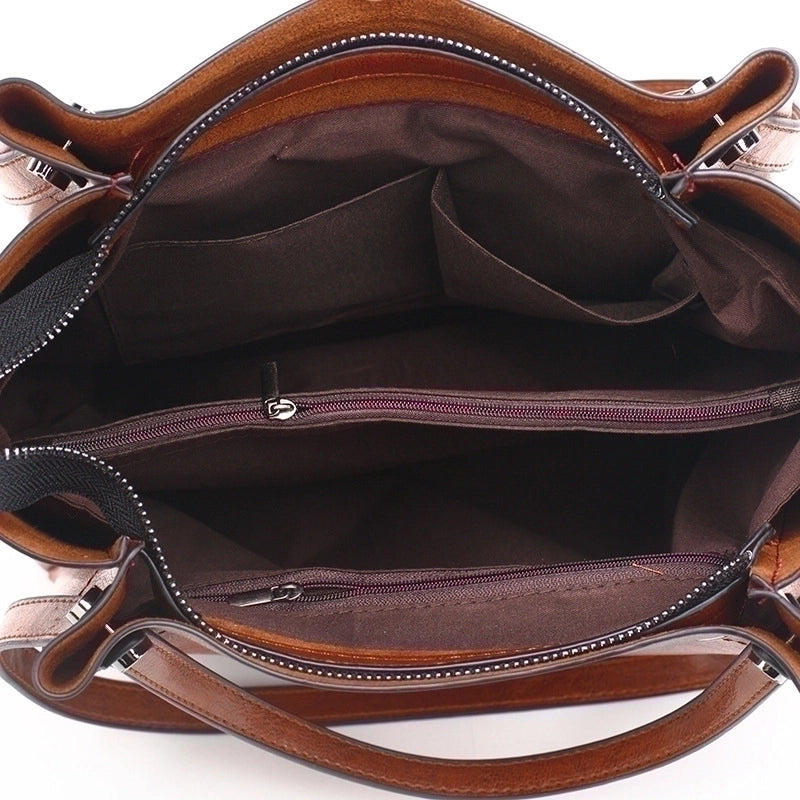 Women's Large All Seasons Pu Leather Fashion Handbag