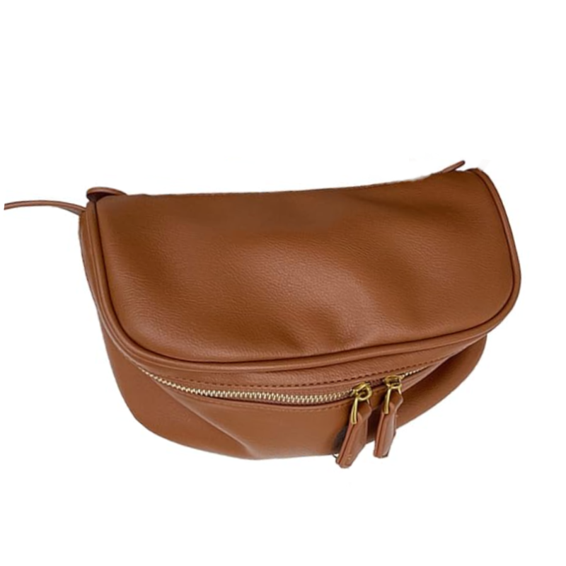 Textured Niche PU Leather Pillow Crossbody Bag