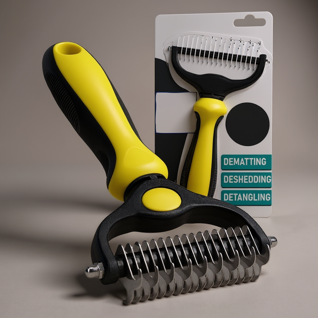 Double Sided Dog And Cat Grooming Brush