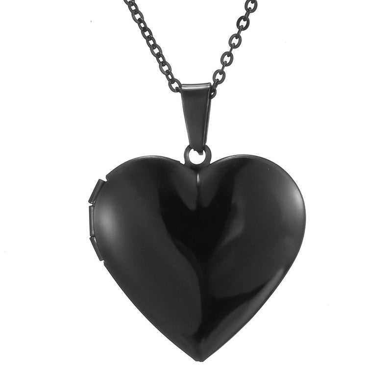 Minimalist Heart Shape Stainless Steel Plating Pendant Necklace 1 Piece