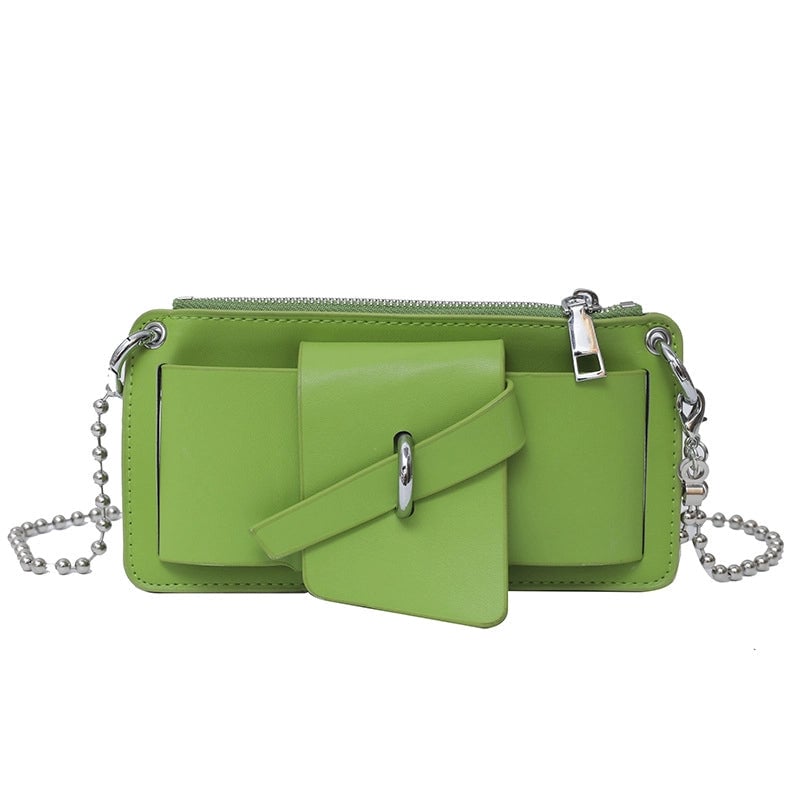 Women's Small Summer Pu Leather Classic Style Square Bag