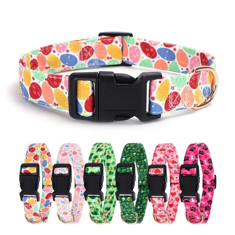 Casual Elegant Minimalist Polyester St. Patrick Valentine'S Day Letter Heart Shape Pet Collar