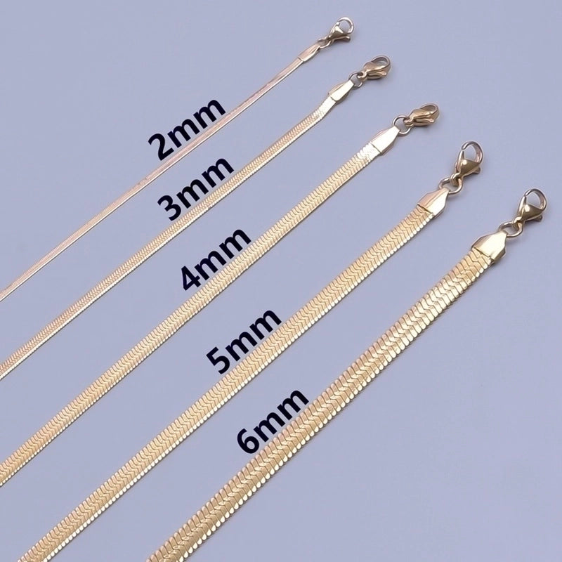 IG Style Geometric 201 Stainless Steel 18K Gold Plated Plating Bracelets Anklet Necklace