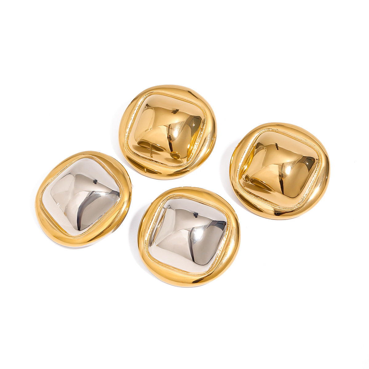 Jie Ding Titanium Steel Earrings Niche Earrings Stainless Steel Earrings