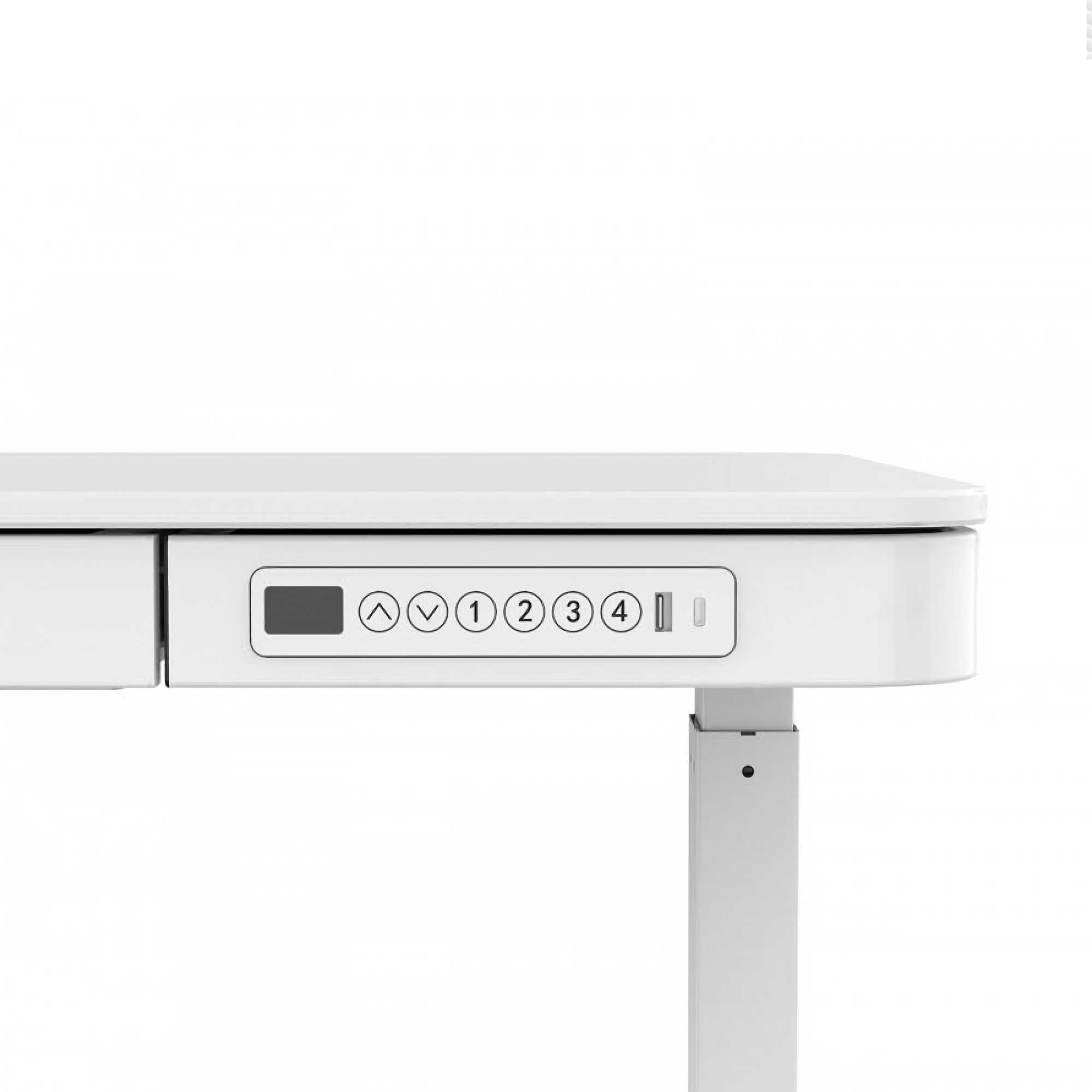 Liftek electric height adjustable desk. White