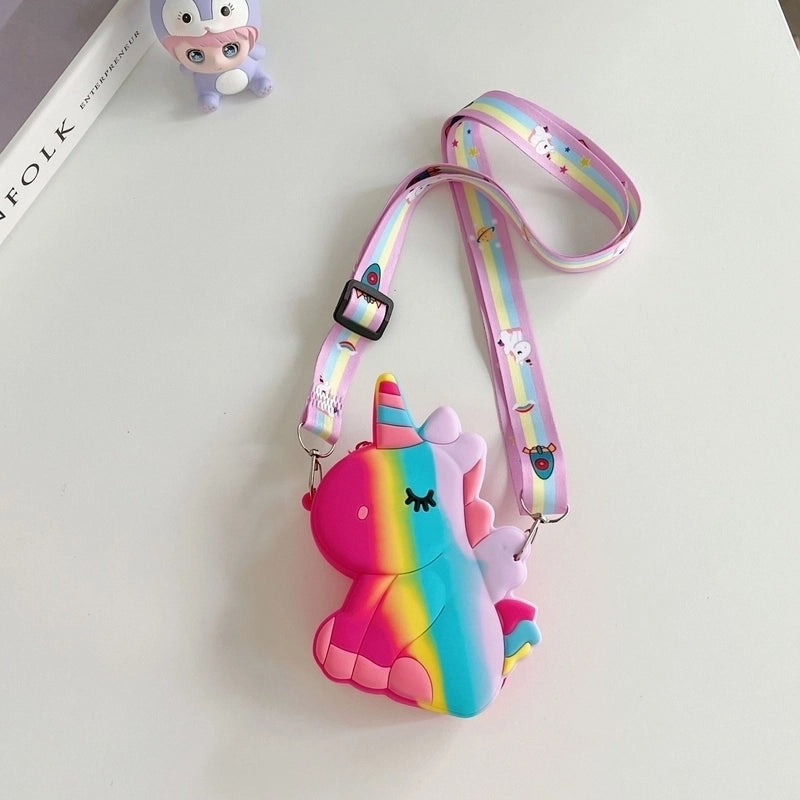 Kid's Silica Gel Zipper Kids Wallets