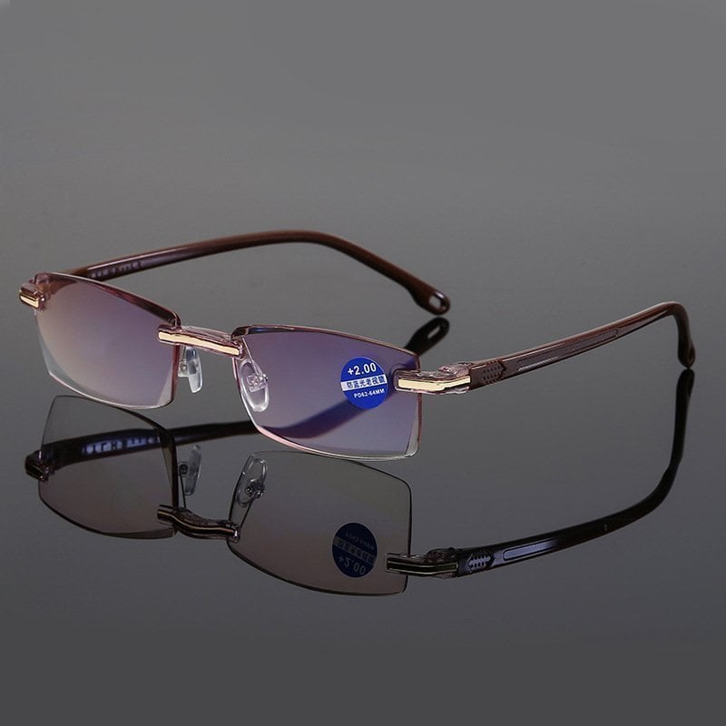 🔥HOT SALE 🔥 Sapphire High Hardness Anti-blue Progressive Far And Near Dual-Use Reading Glasses 🔥Buy 2 get Extra 10% OFF