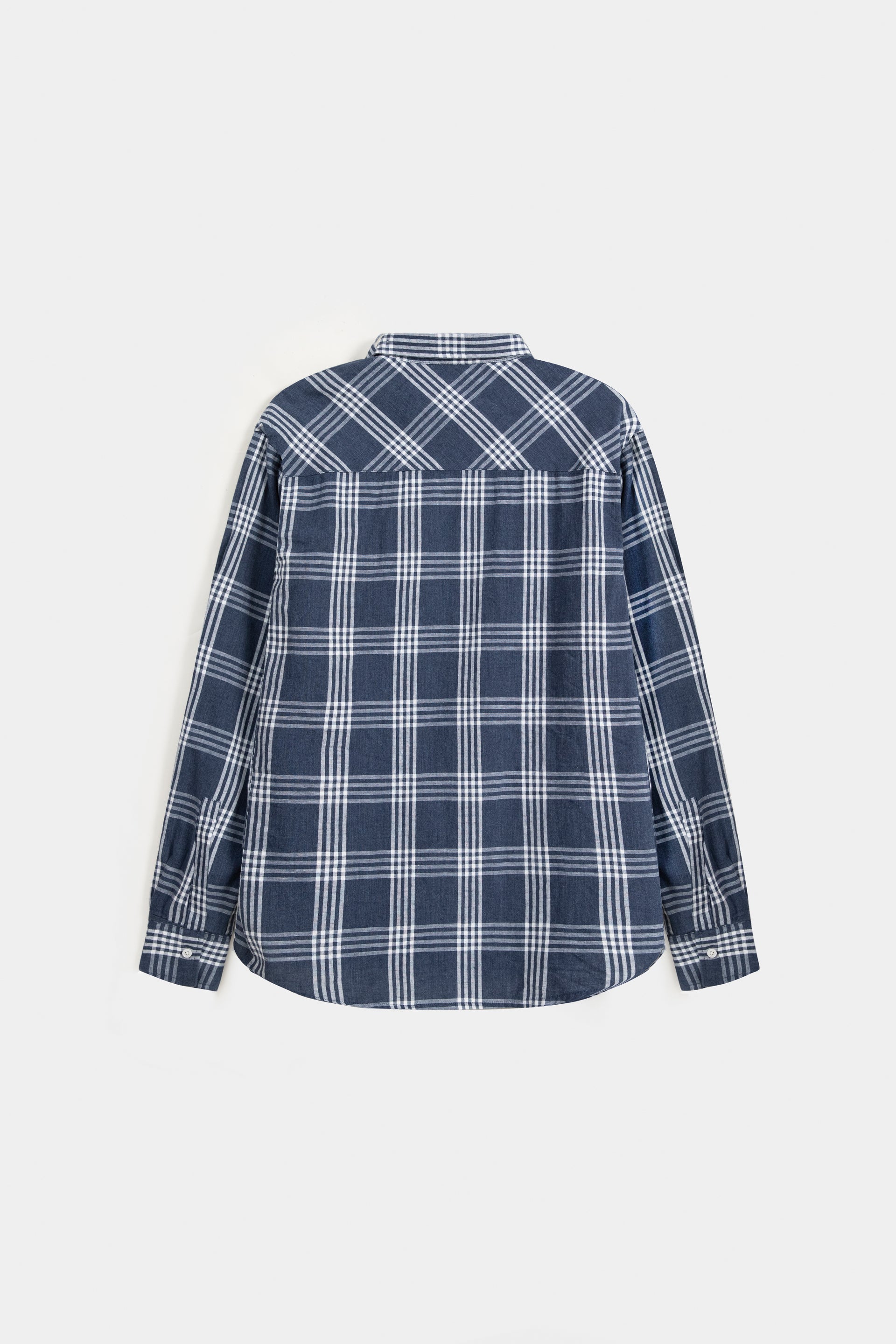 Cotton Linen Checkered Shirt