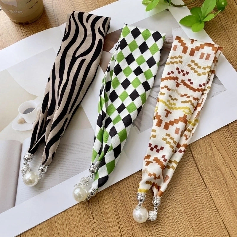 Women's Casual Color Block Imitated Silk Silk Scarf