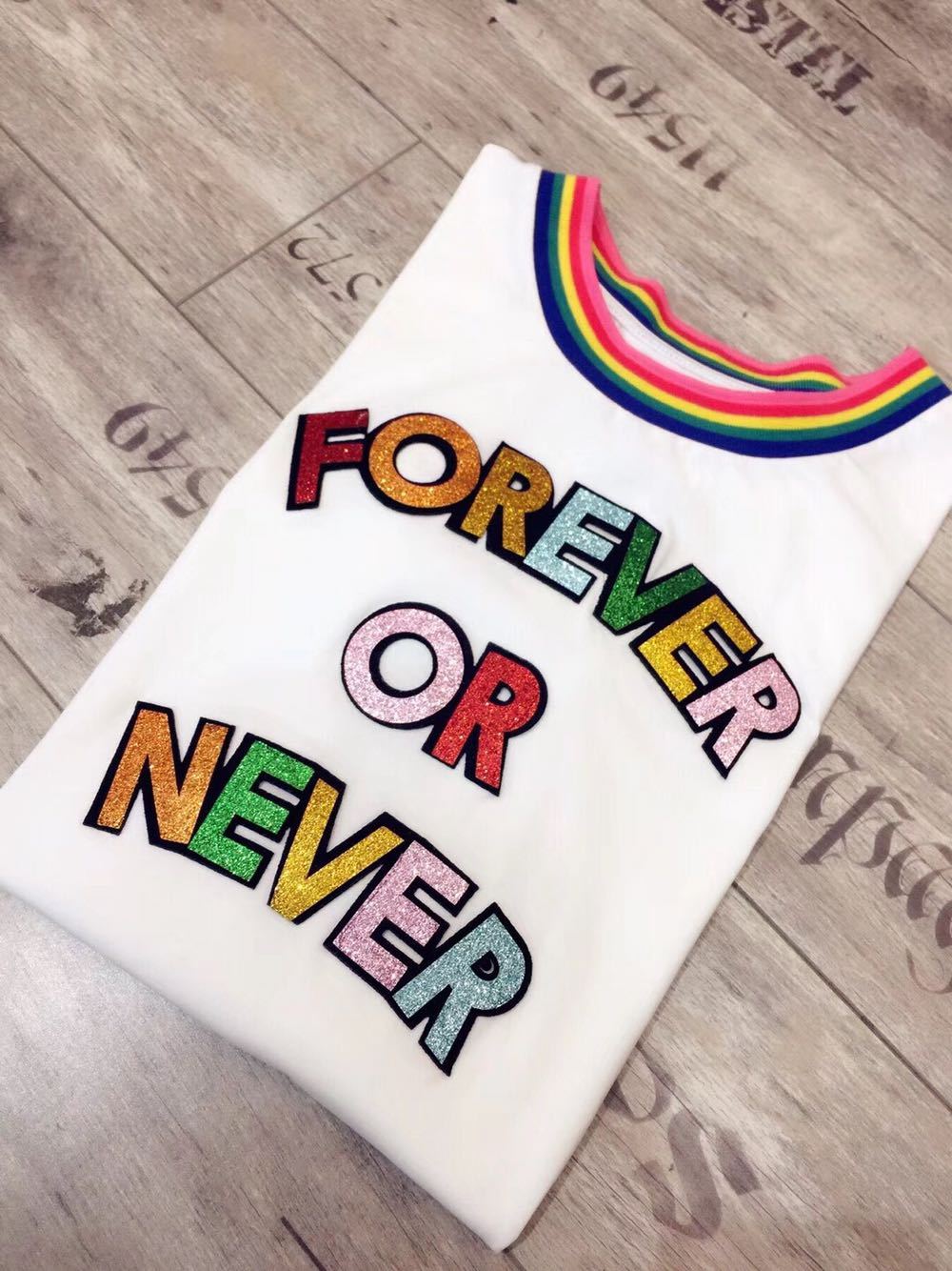 Forever or Never Holographic Tee