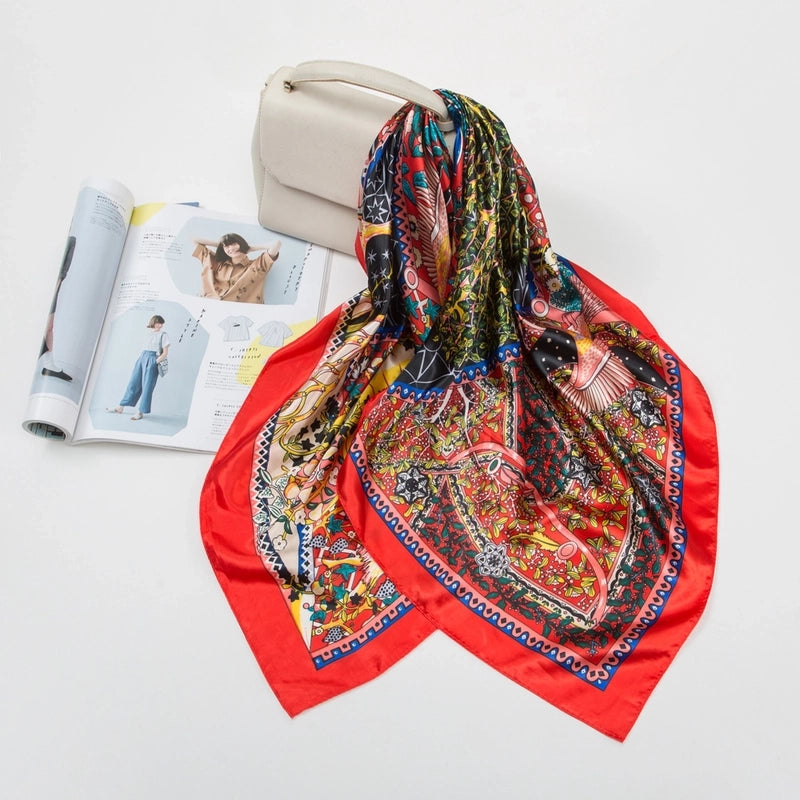 Women's Retro Ethnic Style Geometric Polyester Kerchief