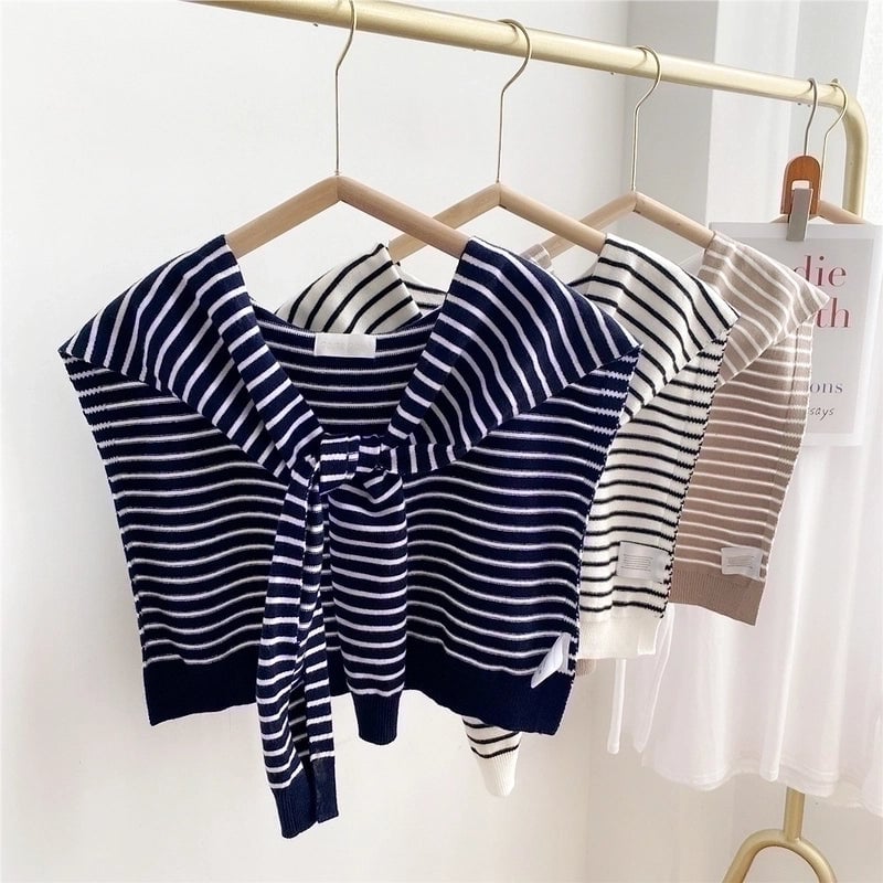 Women's Minimalist Stripe Polyester Scarf