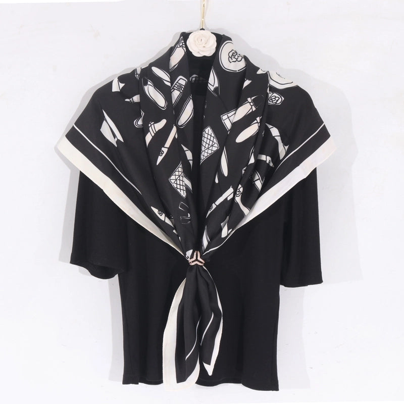 Women's Casual Minimalist Bag Shoe Polyester Silk Scarf