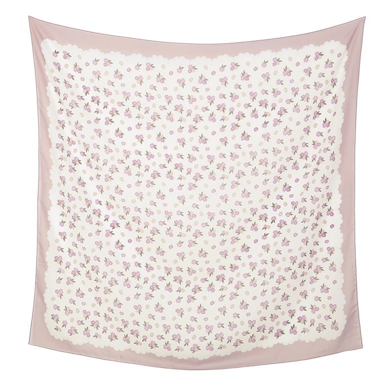 Women's Sweet Flower Polyester Kerchief