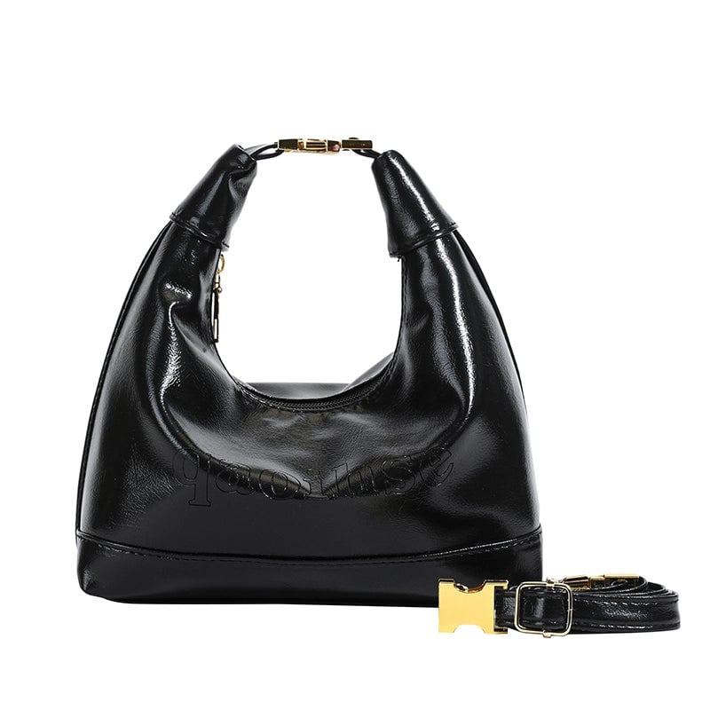 Women's Medium Pu Leather Solid Color Streetwear Dumpling Shape Zipper Crossbody Bag