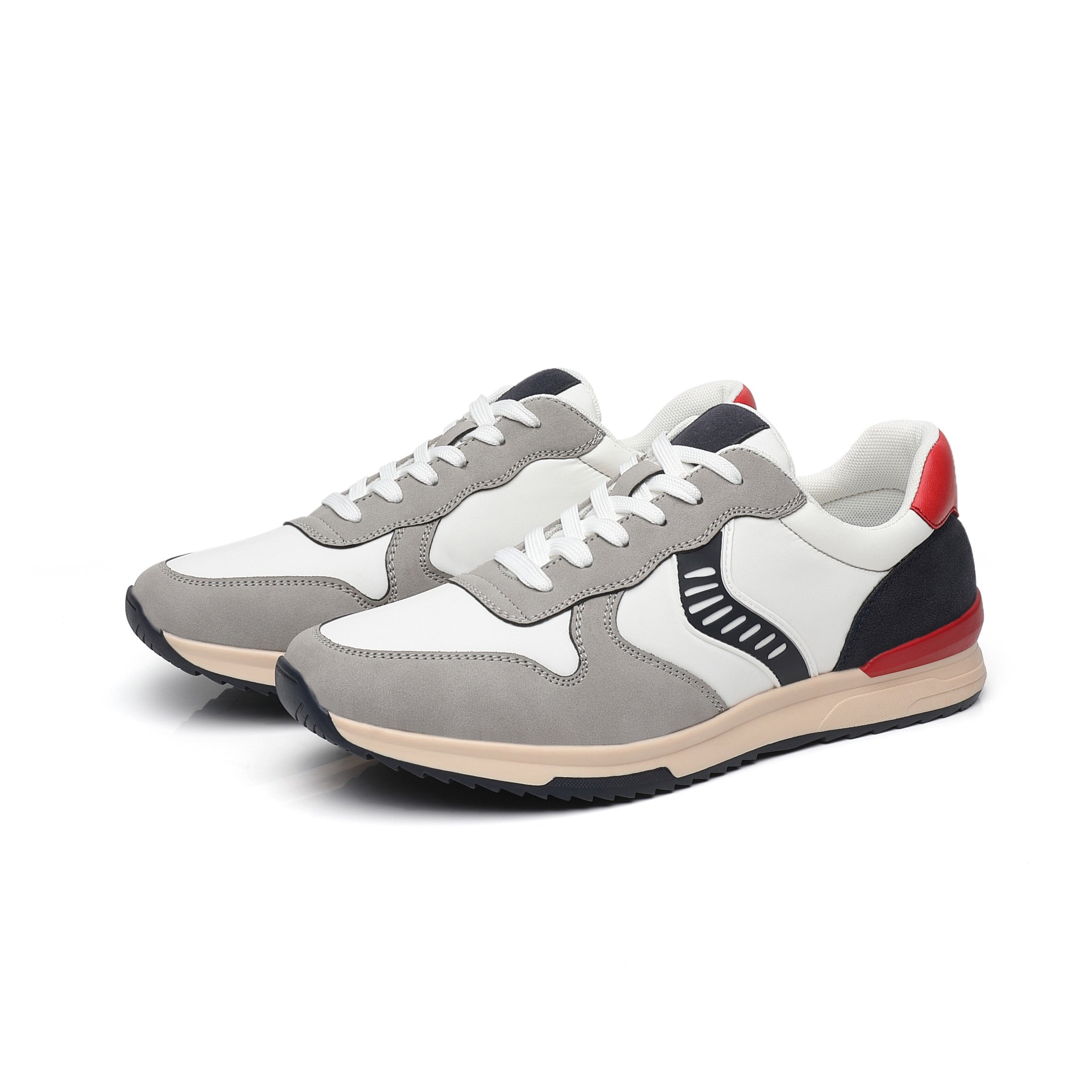 West American Style Leather Athletic Sneakers