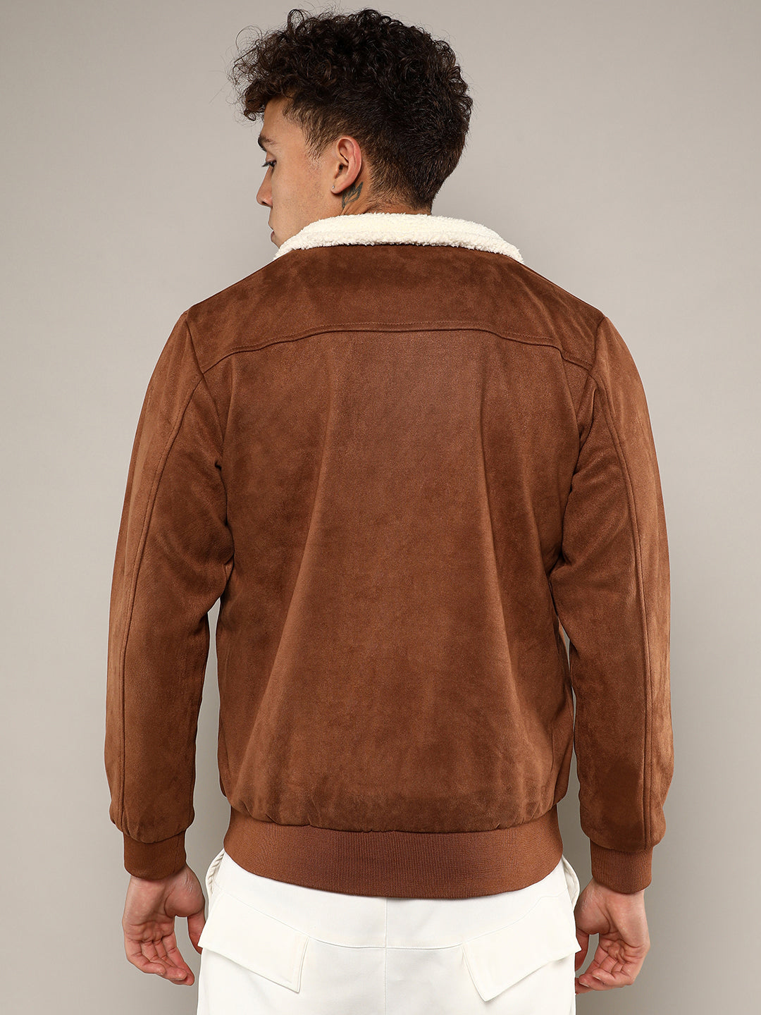 Front Jacket With Fleece Detail