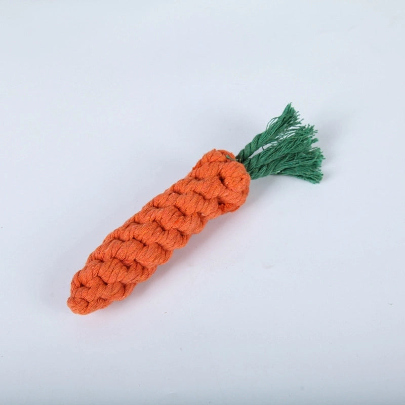 Cute Woven Animal Cotton Rope Molar Cat And Dog Toys