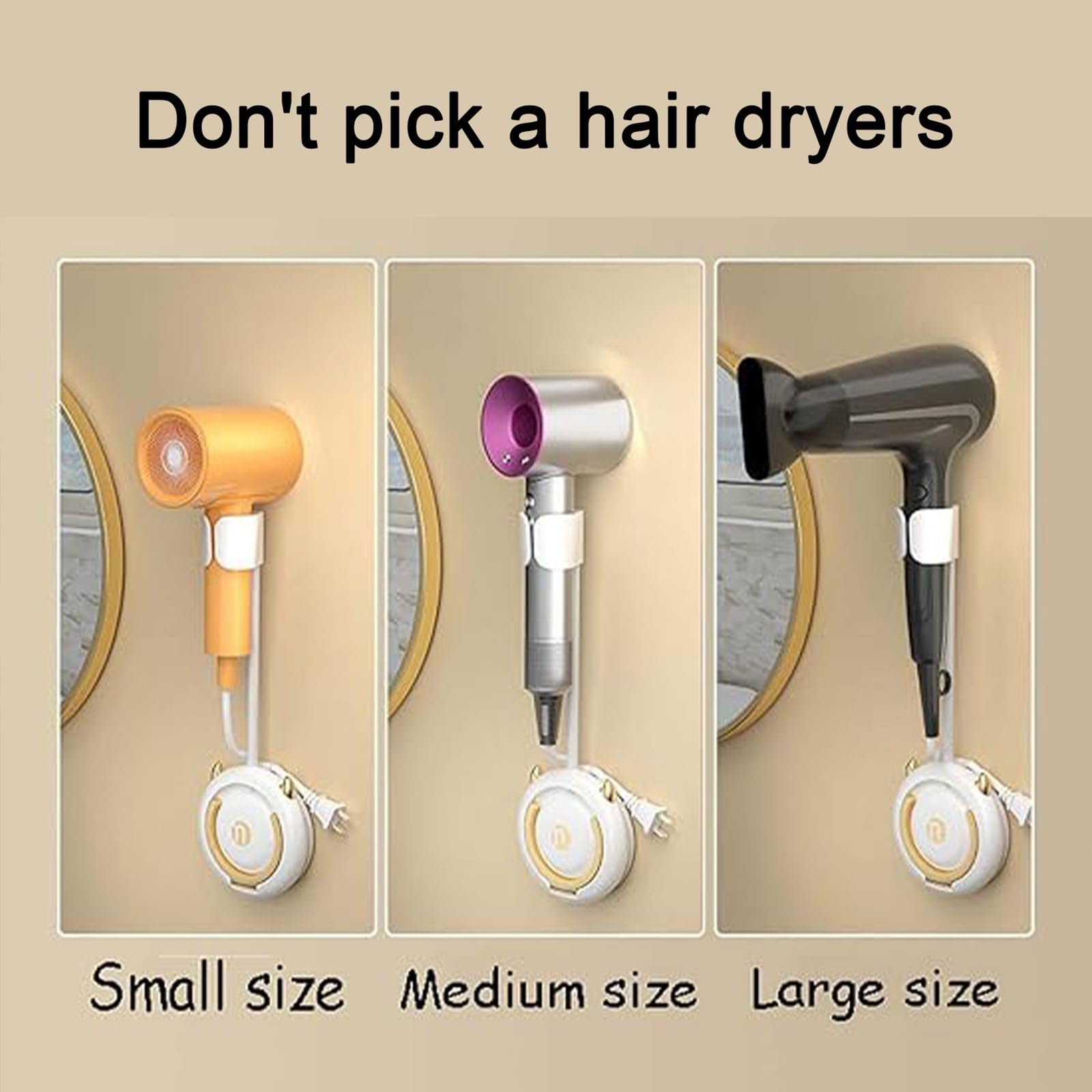 Hair dryer holder