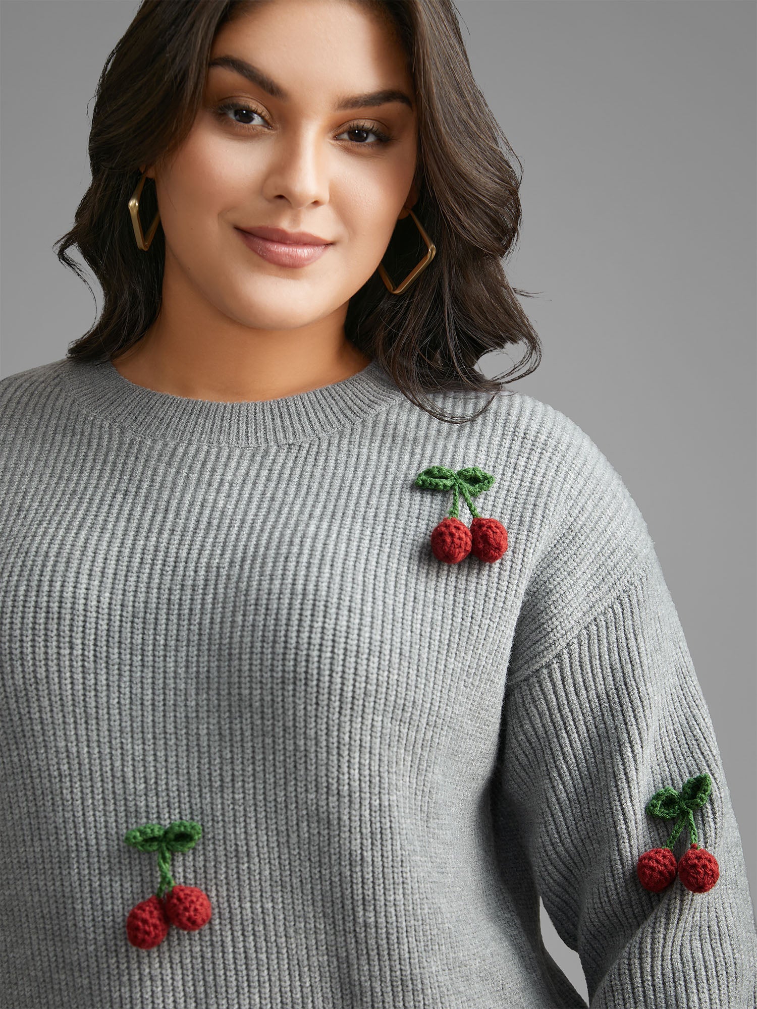 Supersoft Essentials Stereo Cherry Design Pullover