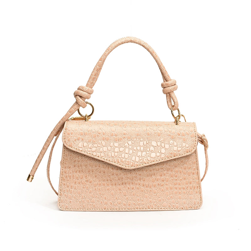 Women's Pu Leather Solid Color Elegant Streetwear Square Magnetic Buckle Crossbody Bag