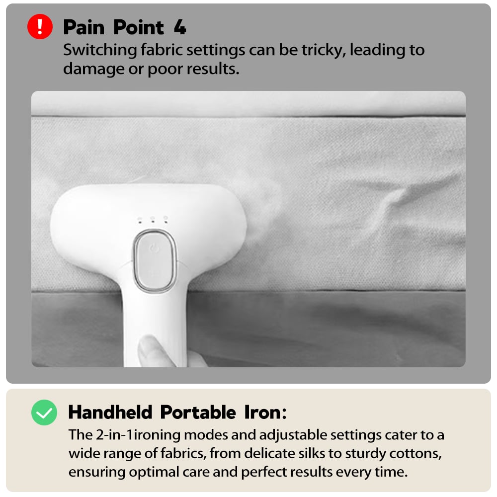 🔥Limited Time Offer🎁Portable Mini Electric Steamer Iron for Clothes