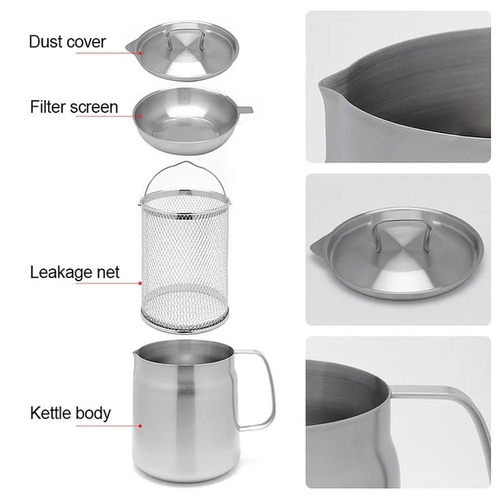 🍟2-in-1 304 Stainless Steel Multifunctional Oil Strainer Pot