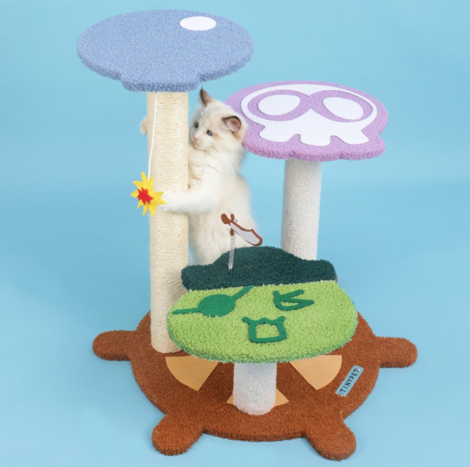 Tinypet Captain A-Bing's Pirate Ship Cat Tree Climbing Frame