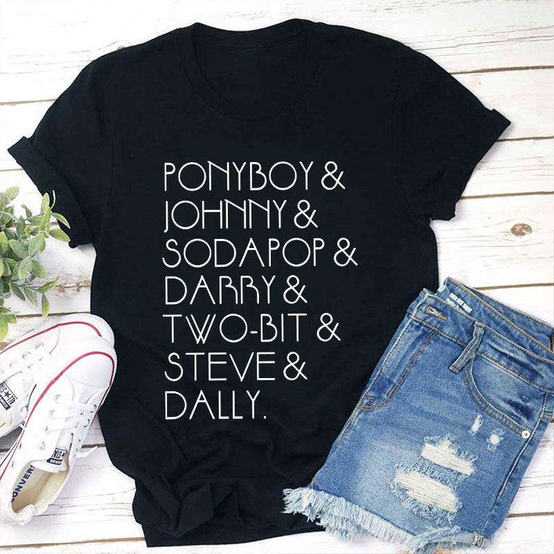 The Outsiders Shirt Characters Teacher T-Shirt