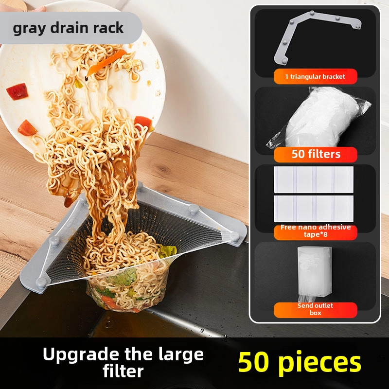 Disposable Kitchen Sink Filter Net Sewer Garbage Residue Anti-blocking Pool Filter Net Bag Large Net Rack