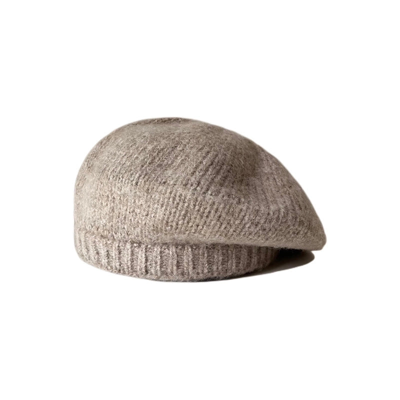 Women's Minimalist Solid Color Eaveless Beret Hat