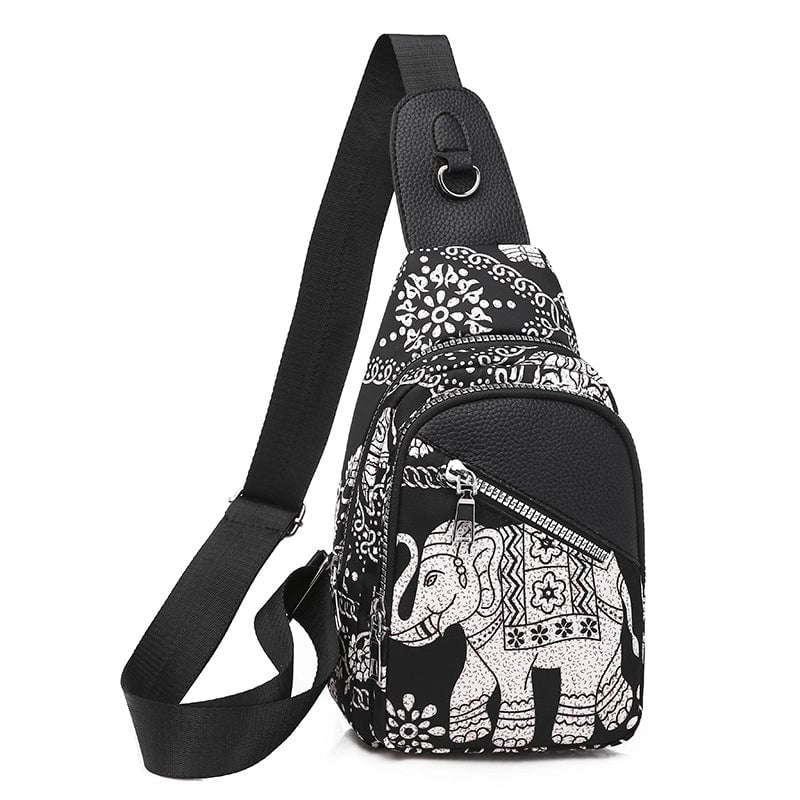 Women's Vintage Style Solid Color Nylon Waist Bags