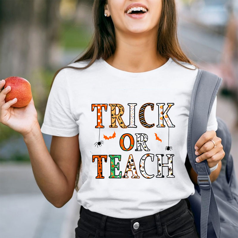 Trick Or Teach Spider Is Coming T-Shirt