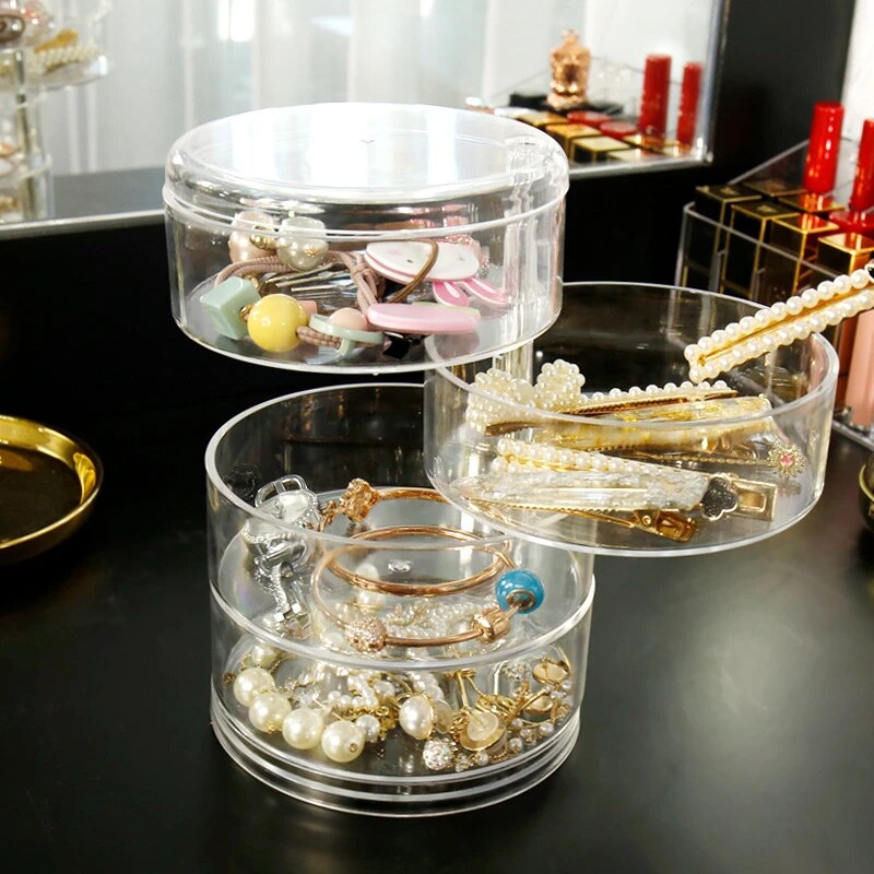 4-Layer Rotatable Jewelry Storage Box